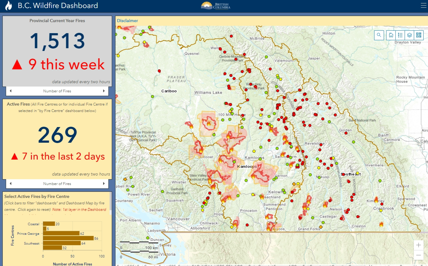 BC Wildfire 2021 Map 3 