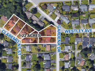 Oakdale high-rise development site