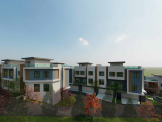 22 unit slab on grade townhouse site on Burke Mountain with Third Reading Approved